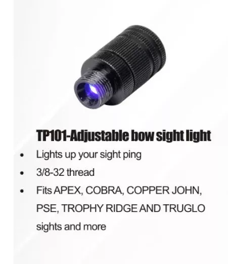 Linterna luz UV p/ miras arco compuesto