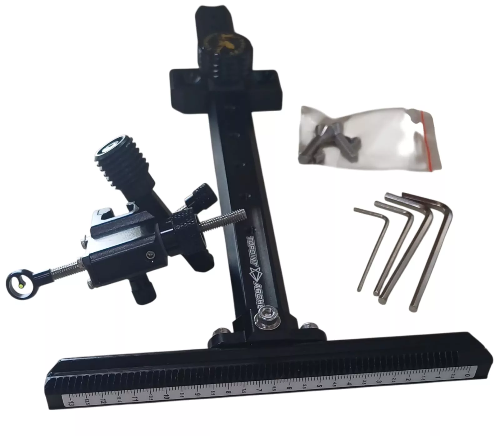Mira para arco recurvo Topoint pin fibra optica
