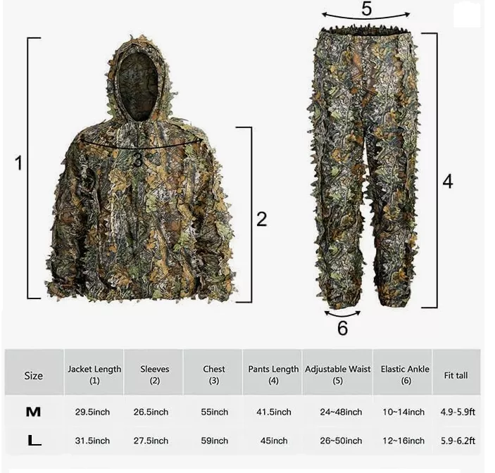 Conjunto 3D Ghillie Realltree