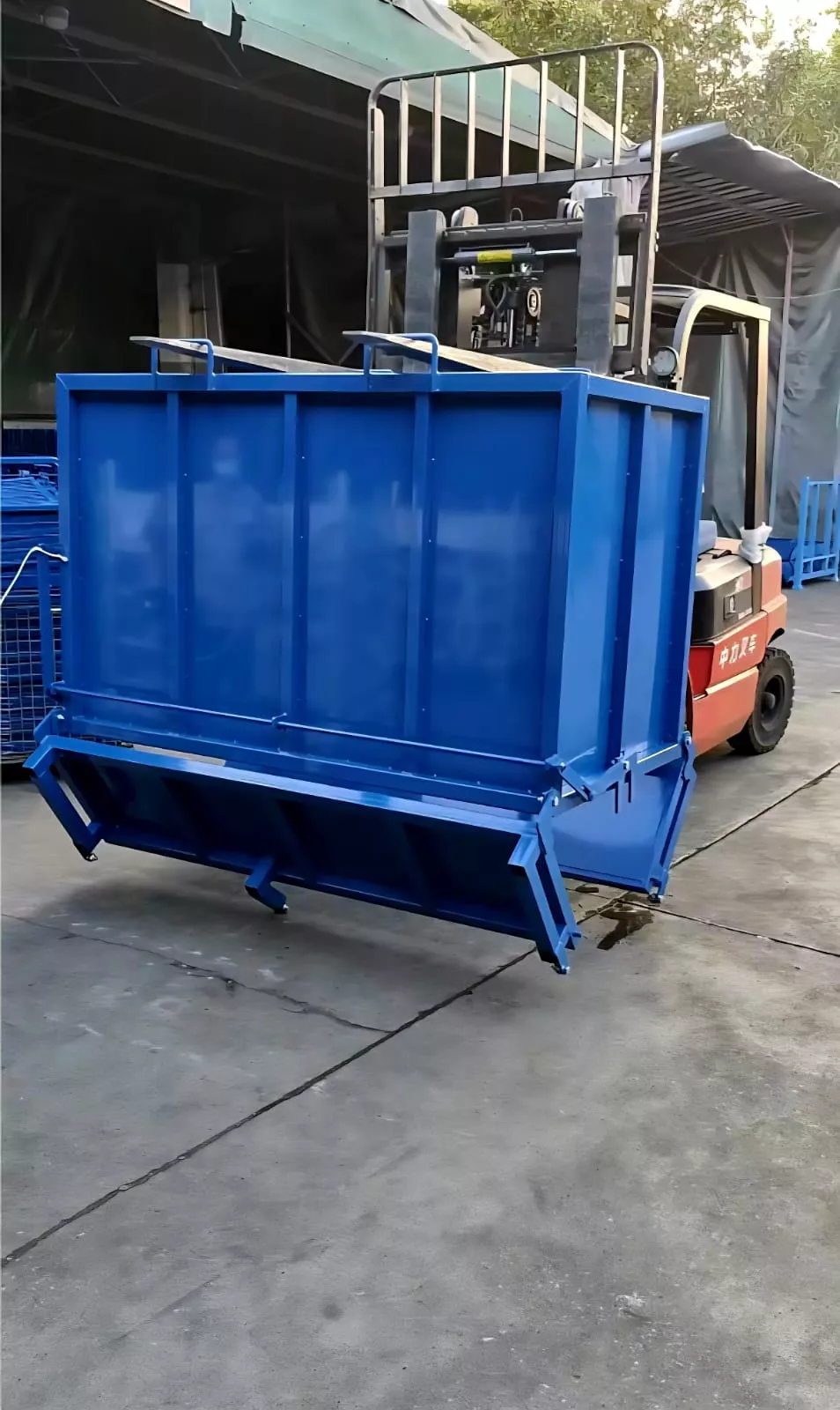 Tolva Contenedor Con Autodescarga Para Autoelevador Zamping
