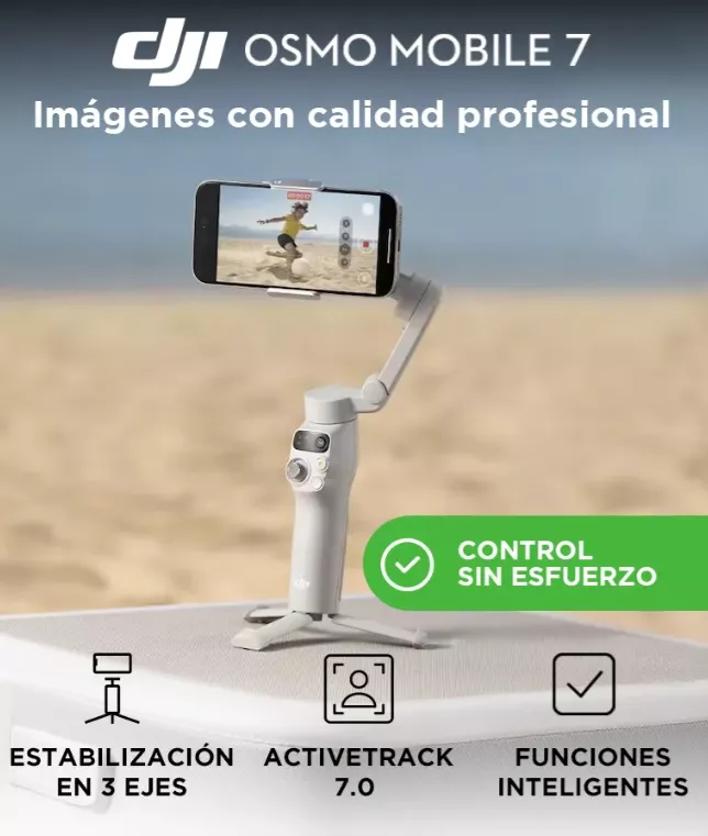 DJI Osmo Mobile 7 Gimbal Celular 3 Ejes Gris 