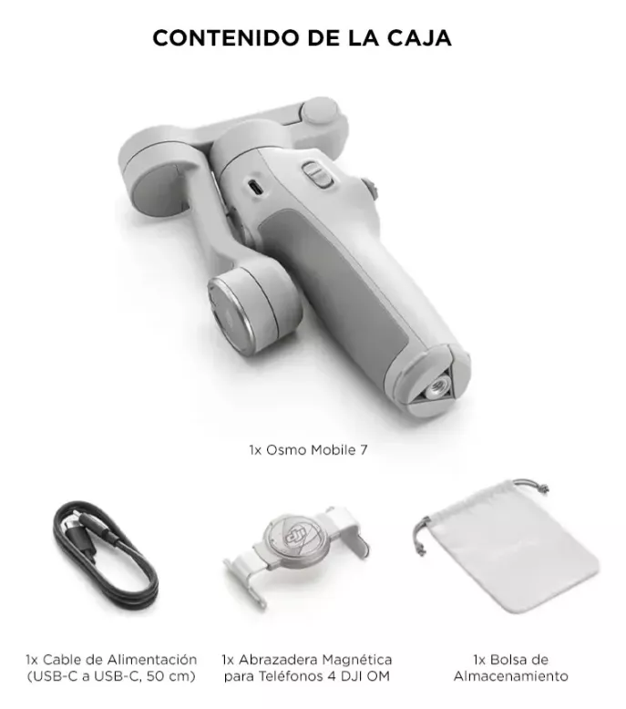 DJI Osmo Mobile 7 Gimbal Celular 3 Ejes Gris 
