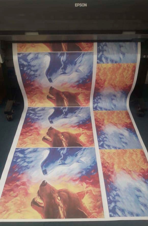 IMPRESION EN PAPEL DE SUBLIMACION 