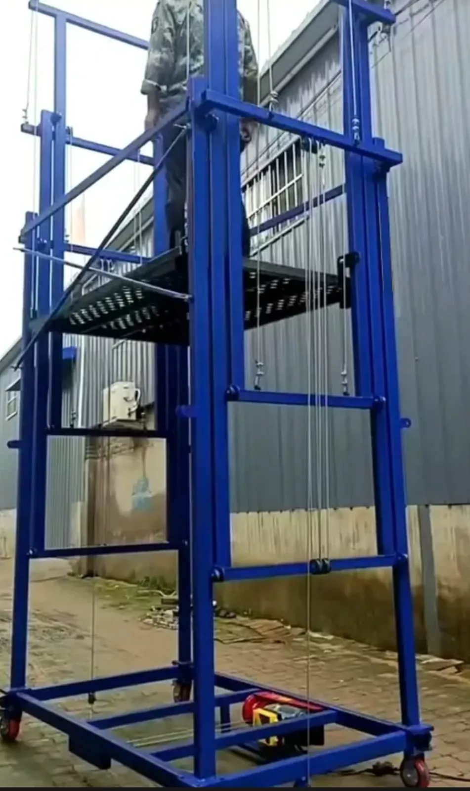 Montacargas Eléctrico Móvil - 2 En 1 - 500kg - Elevador 6m