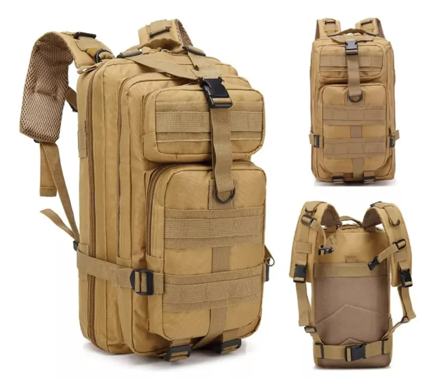Mochila Táctica Militar Portátil Multiusos coyote