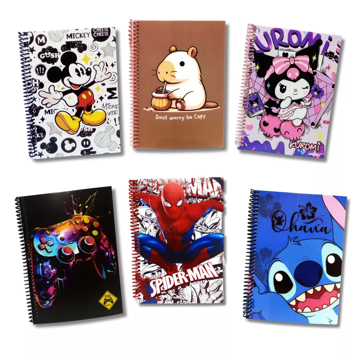 Cuadernos A5 Rayados Combo x 10 unidades