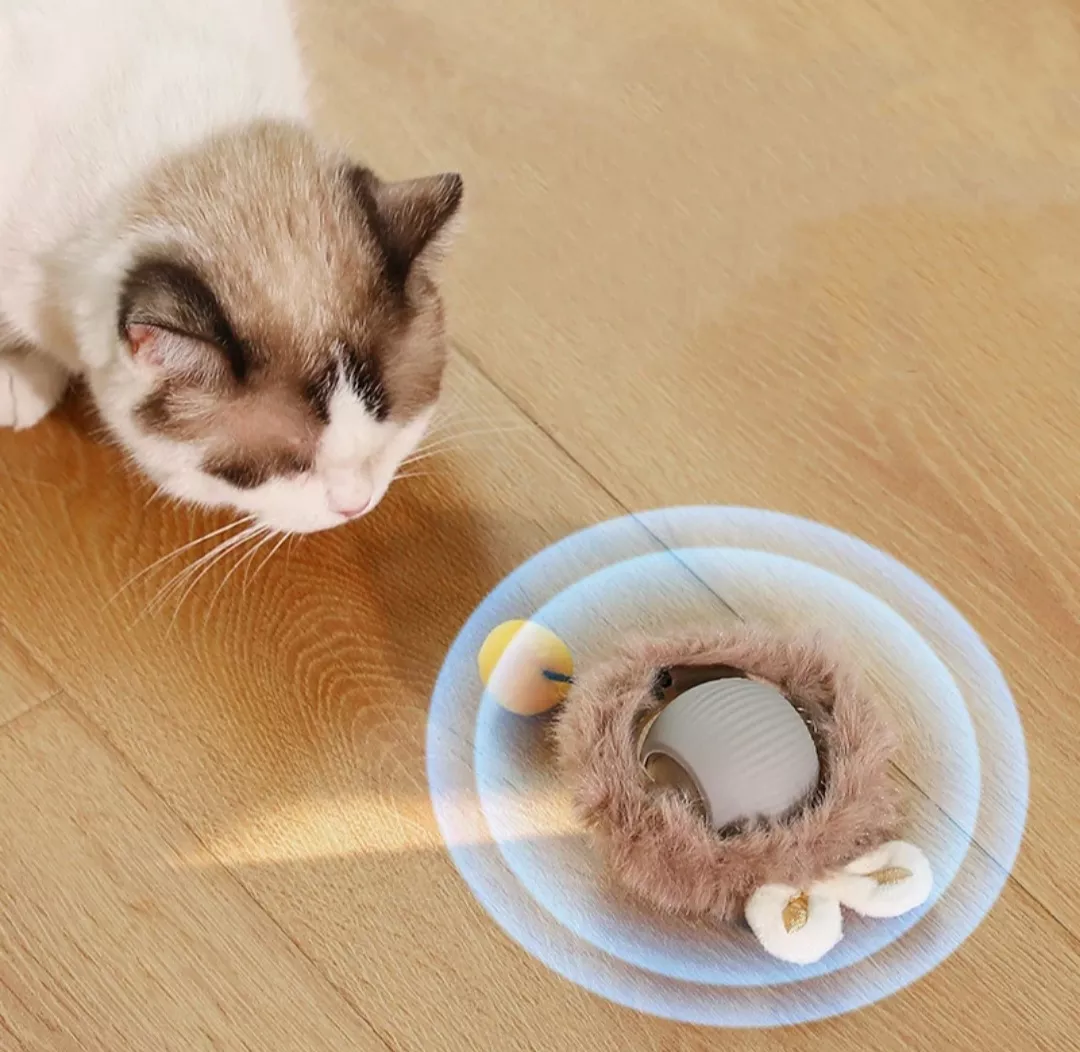 Juguete interactivo para gatos.